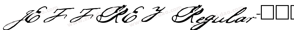 JEFFREY Regular字体转换